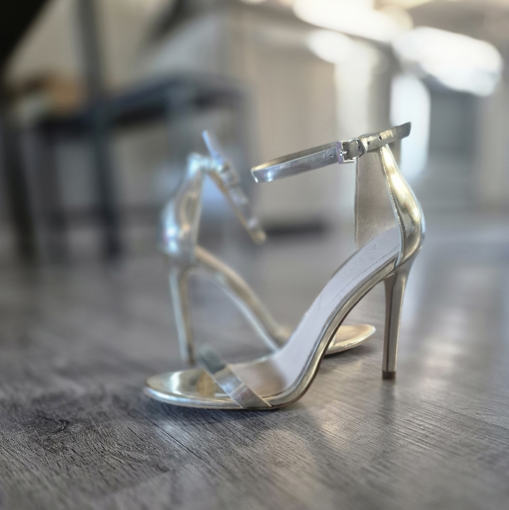 Aldo Gold Sandal Heels